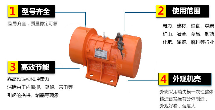 臥式振動(dòng)電機(jī)結(jié)構(gòu)特點(diǎn)